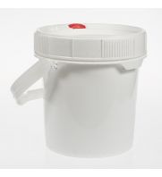 Compact and durable, the UltraCruz® Latched Screw-Top Pail, 0.6 gallon, is perfect for efficient storage with a secure scr