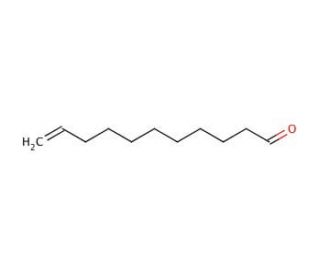Undecylenic aldehyde (CAS 112-45-8) - chemical structure image