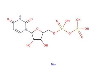Uridine 5&prime;-diphosphate sodium salt (CAS 21931-53-3) - chemical structure image