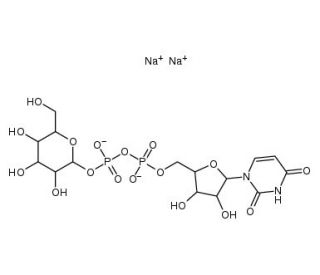 Uridine-5&prime;-diphosphoglucose, disodium salt (CAS 117756-22-6) - chemical structure image