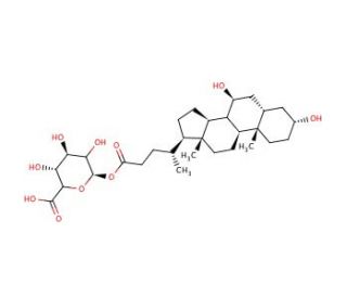 Ursodeoxycholic Acid Acyl-&beta;-D-glucuronide (CAS 208038-28-2) - chemical structure image