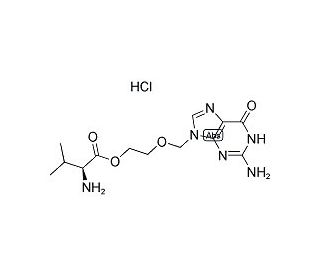 Valacyclovir Hydrochloride (CAS 124832-27-5) - chemical structure image