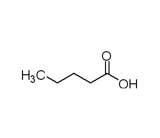 Valeric acid (CAS 109-52-4) - chemical structure image