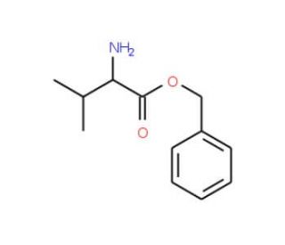 Valine Benzyl Ester (CAS 17645-51-1) - chemical structure image