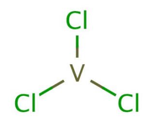 Vanadium(III) chloride (CAS 7718-98-1) - chemical structure image