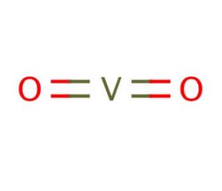 Vanadium(IV) oxide (CAS 12036-21-4) - chemical structure image