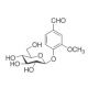 Vanillin 4-O-β-D-Glucoside (CAS 494-08-6) - chemical structure image