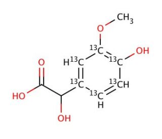Vanilmandelic Acid-13C6 - chemical structure image