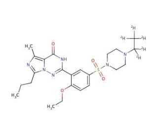 Vardenafil-d5 (CAS 1189685-70-8) - chemical structure image
