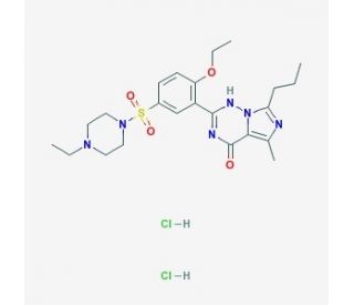 Vardenafil Dihydrochloride Salt (CAS 224789-15-5) - chemical structure image