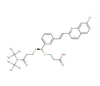 Verlukast-d6 (CAS 153698-86-3) - chemical structure image