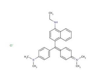 Victoria blue R (CAS 2185-86-6) - chemical structure image