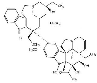 Vindesine sulfate (CAS 59917-39-4) - chemical structure image