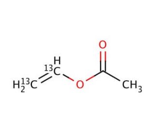 Vinyl-<sup>13</sup>C<sub>2</sub> acetate (CAS 106139-40-6) - chemical structure image