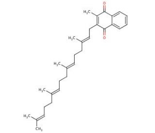 Vitamin K2 (CAS 863-61-6) - chemical structure image