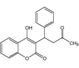 Warfarin (CAS 81-81-2) - chemical structure image
