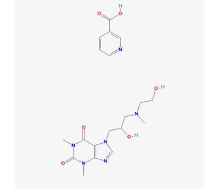 Xanthinol niacinate (CAS 437-74-1) - chemical structure image
