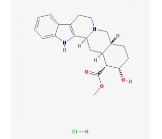 Yohimbine hydrochloride (CAS 65-19-0) - chemical structure image