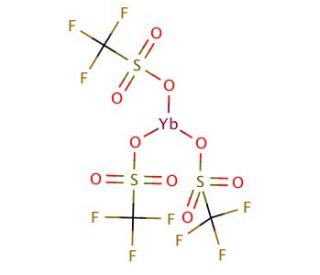Ytterbium(III) trifluoromethanesulfonate (CAS 54761-04-5) - chemical structure image