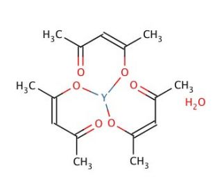 Yttrium(III) acetylacetonate (CAS 207801-29-4) - chemical structure image