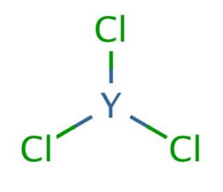 Yttrium(III) chloride (CAS 10361-92-9) - chemical structure image