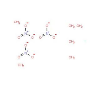 Yttrium(III) nitrate hexahydrate (CAS 13494-98-9) - chemical structure image