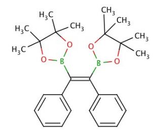 (Z)-1,2-Diphenyl-1,2-ethylenediboronic acid bis(pinacol) ester (CAS 221006-76-4) - chemical structure image