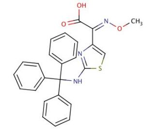 (Z)-2-(2-Tritylaminothiazol-4-yl)-2-methoxyiminoacetic Acid - chemical structure image