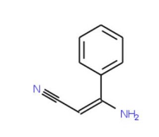 (Z)-3-Amino-3-phenyl-2-propenenitrile (CAS 1823-99-0) - chemical structure image