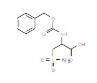 Z-b-sulfamoyl-L-Ala-OH (CAS 33662-45-2) - chemical structure image