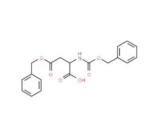 Z-D-aspartic acid beta-benzyl ester (CAS 5241-62-3) - chemical structure image