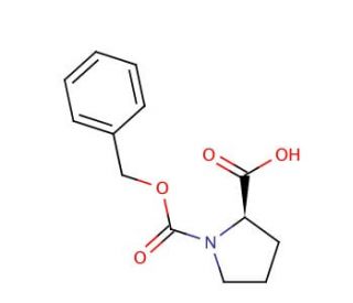 (&plus;)-Z-D-proline (CAS 6404-31-5) - chemical structure image