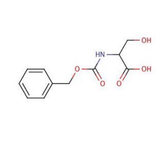 Z-DL-Ser-OH (CAS 2768-56-1) - chemical structure image