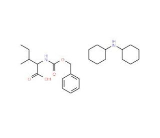 Z-Ile-OH (dicyclohexylammonium) salt (CAS 26699-00-3) - chemical structure image