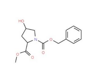 Z-L-4-hydroxyproline methyl ester (CAS 64187-48-0) - chemical structure image