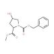 Z-L-4-hydroxyproline methyl ester (CAS 64187-48-0) - chemical structure image