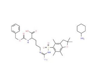 Z-L-Arg(Pbf)-OH*CHA (CAS 200190-89-2) - chemical structure image
