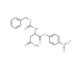 Z-L-Asn-ONp (CAS 3256-57-3) - chemical structure image