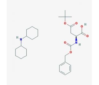 Z-L-Asp(OtBu)-OH DCHA (CAS 5545-52-8 (non-salt)) - chemical structure image