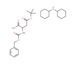 Z-L-Asp(tBu)-OH*DCHA (CAS 23632-70-4) - chemical structure image
