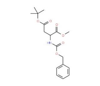 Z-L-aspartic acid beta-tert-butyl ester alpha-methyl ester (CAS 63327-57-1) - chemical structure image