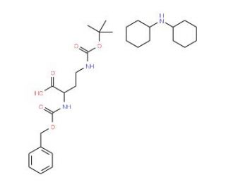 Z-L-Dab(Boc)-OH*DCHA (CAS 3350-13-8) - chemical structure image
