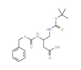 Z-L-Dbu(Boc)-OH (CAS 108919-51-3) - chemical structure image
