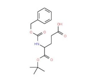 Z-L-glutamic acid alpha-tert-butyl ester (CAS 5891-45-2) - chemical structure image