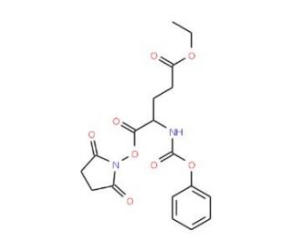 Z-L-glutamic acid gamma-methyl ester alpha-N-hydroxysuccinimide ester (CAS 39538-31-3) - chemical structure image
