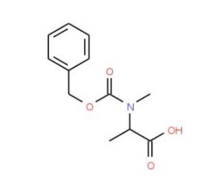 Z-L-MeAla-OH (CAS 21691-41-8) - chemical structure image