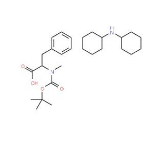 Z-L-neopentylglycine dicyclohexylammonium salt (CAS 88319-45-3) - chemical structure image