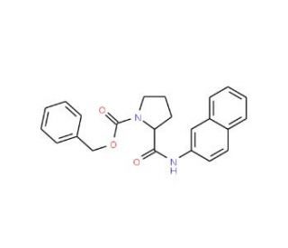Z-L-proline beta-naphthylamide (CAS 86925-99-7) - chemical structure image