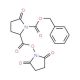 Z-L-pyroglutamic acid N-hydroxysuccinimide ester (CAS 40291-26-7) - chemical structure image