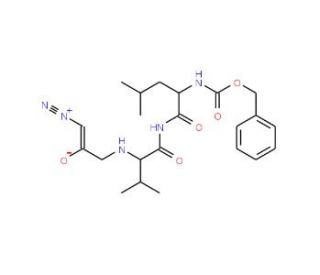 Z-Leu-Val-Gly-diazomethylketone (CAS 119670-30-3) - chemical structure image